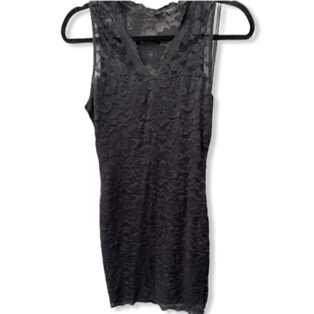 Black Lace Mini Dress
